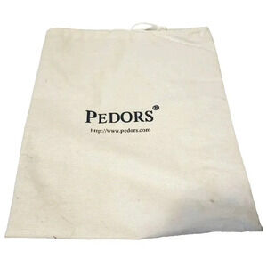 Pedors Dust Bag Dustbag Cream Light Beige Drawstring 18 1/2" x 15" Shoe Bag